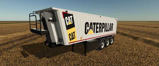 Tieflader Caterpillar Anhänger Landwirtschafts Simulator mod