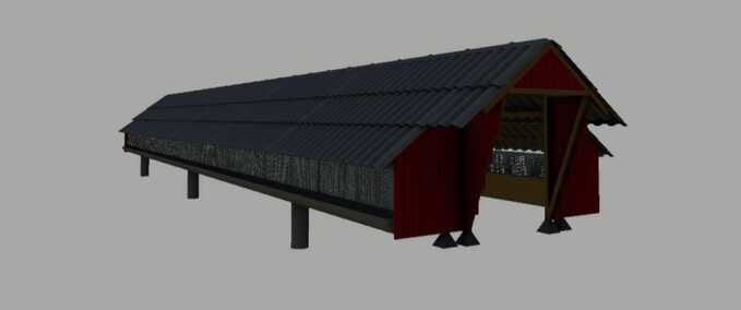 Prefab Tierstall und Futtersilo (Prefab) Landwirtschafts Simulator mod
