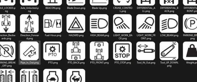 Tools Streamdeck Icon Pack für Maschinen Landwirtschafts Simulator mod