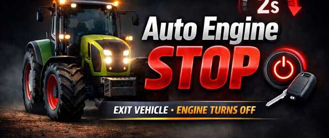 Scripts Auto Engine Stop Farming Simulator mod