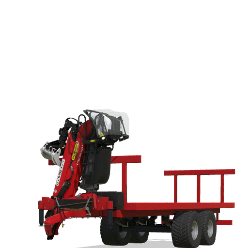 Bale Trailer with Crane - Thumbnail 1