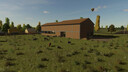 XXL Cow Barn with Bale Storage