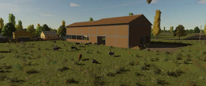 XXL Cow Barn with Bale Storage Mod Image