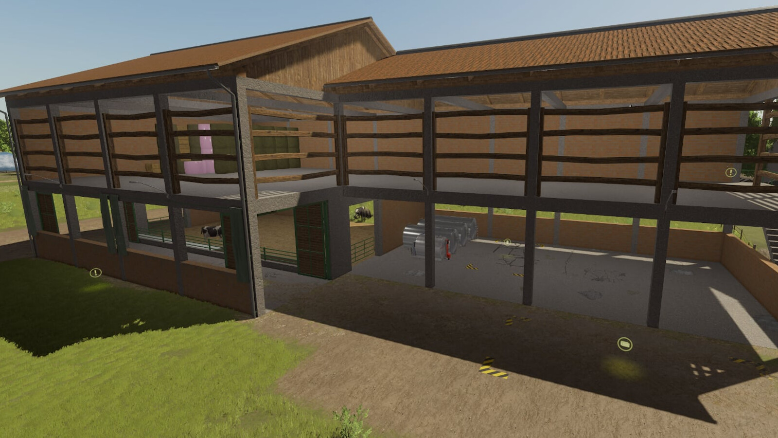 XXL Cow Barn with Bale Storage - Thumbnail 1