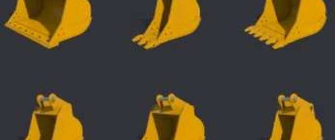 Bagger & Radlader 15-Tonnen-Schaufelpaket Tri-State Landwirtschafts Simulator mod