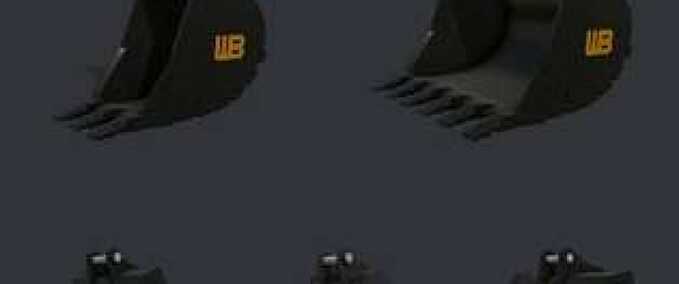 Bagger & Radlader 25-Tonnen-Schaufelpack Tri-State Landwirtschafts Simulator mod