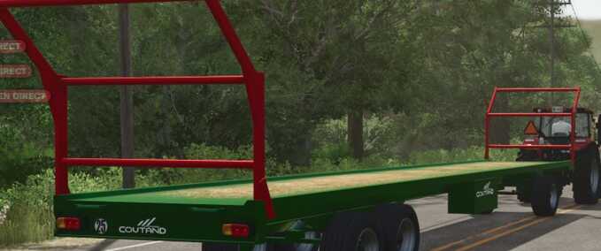 Ballentransport Coutand Strohwagen 12m Landwirtschafts Simulator mod