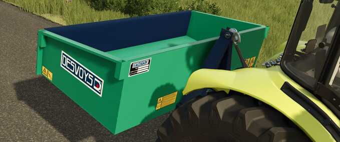 Sonstige Anbaugeräte Desvoys 3-Punkt-Montierter Container Landwirtschafts Simulator mod