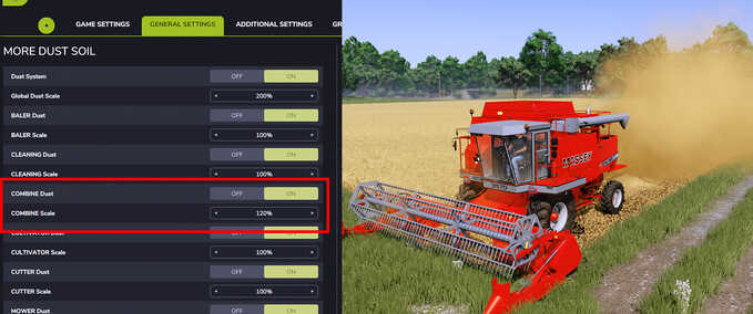 More Dust and Soil Settings Mod Image