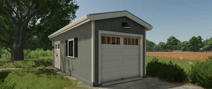 Schuppen Klassische Ein-Auto-Garage Landwirtschafts Simulator mod