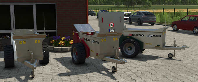 manure spreader Lizard Dzik Mini Manure Spreader Farming Simulator mod