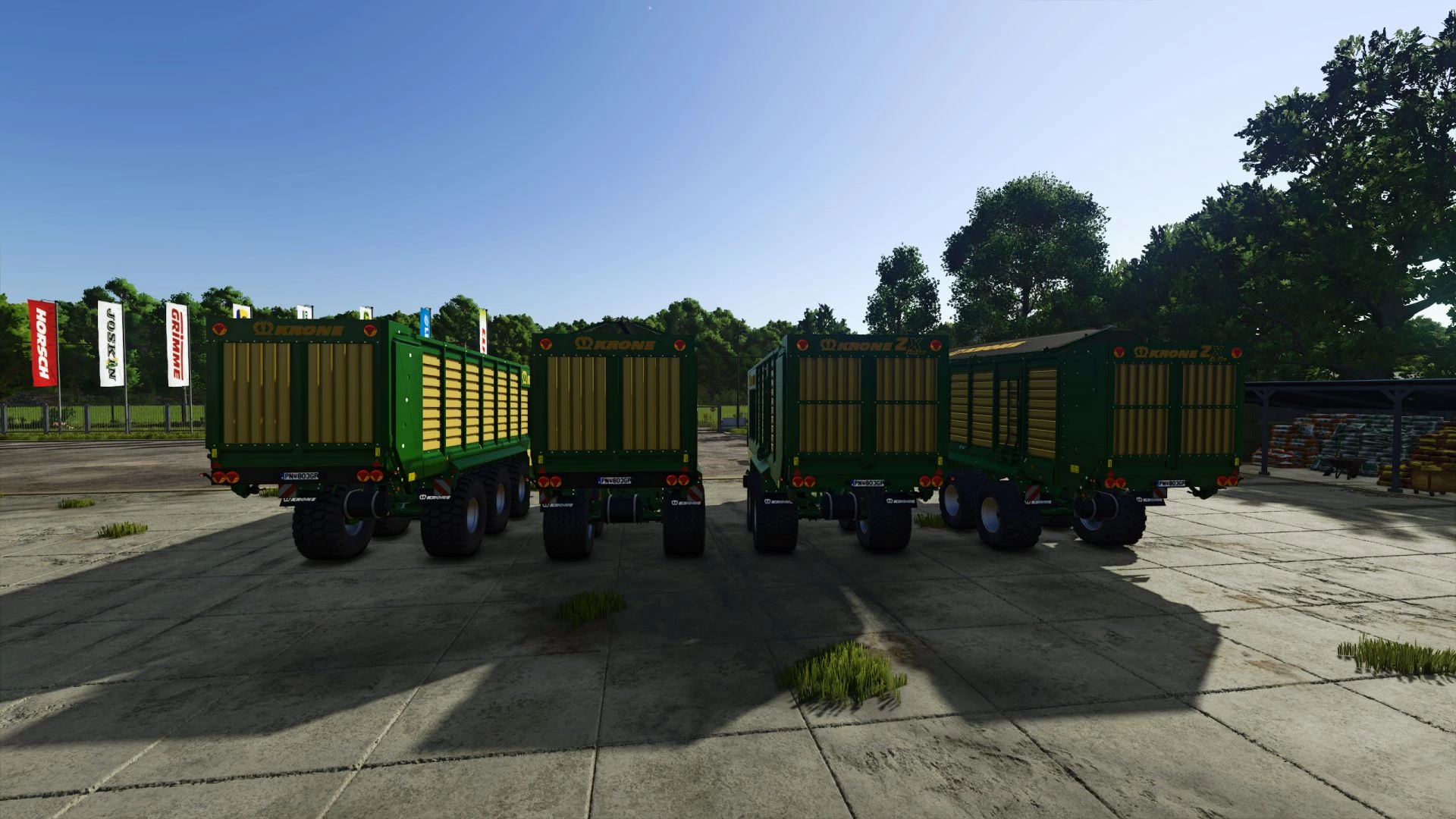 Krone ZX Forage Wagons Pack - Thumbnail 1
