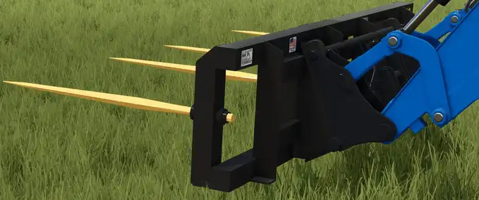 Sonstige Anbaugeräte MDS Rundballengabel Landwirtschafts Simulator mod