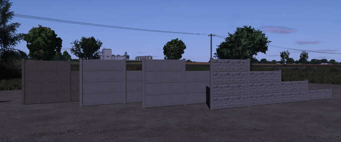 Prefab Betonzaun-Paket Landwirtschafts Simulator mod