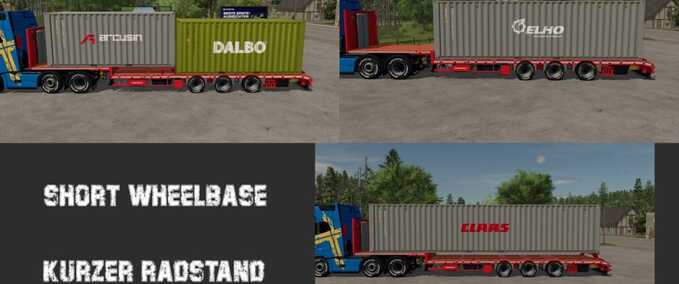 Tieflader Schwarzmueller 3A Tieflader Anhänger Landwirtschafts Simulator mod