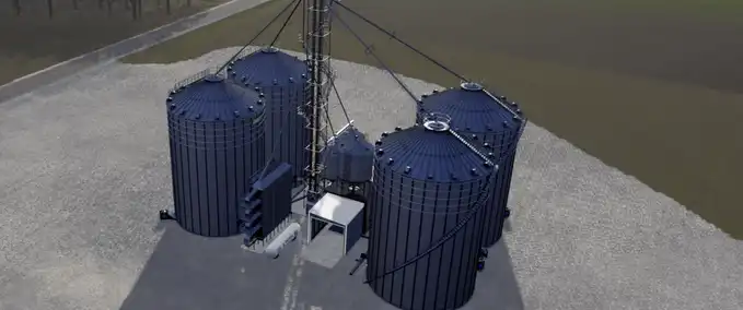 Silos AGI 4 Bin Site - Corn Dryer Farming Simulator mod