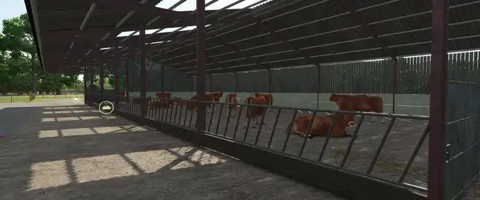 Animal Pens UK 6 Bay Beef Shed A Farming Simulator mod