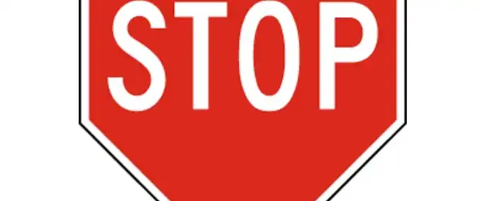 Decoration Placeable Stop Sign Farming Simulator mod