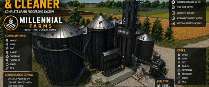 Silos Grain Dryer Farming Simulator mod