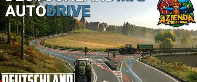Addons Autodrive Routes for Deutschland Map Farming Simulator mod