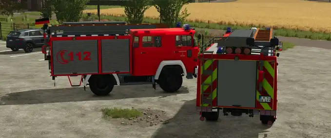 Fire department Magirus-Deutz LF8 Farming Simulator mod