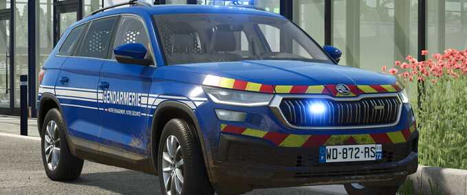 Fire department Skoda Kodiaq Gendarmerie Farming Simulator mod