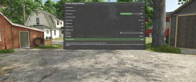 Addons Realistic Shopping Farming Simulator mod