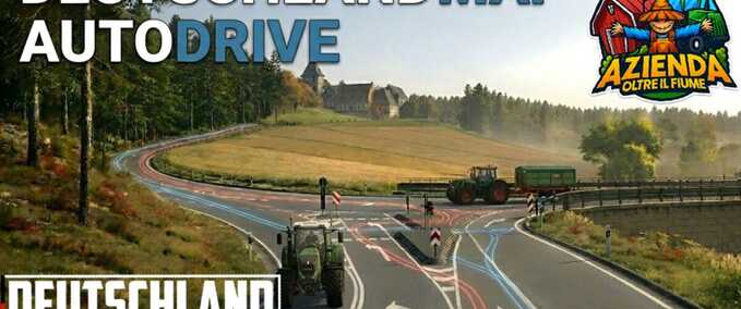 courseplay courses Autodrive Routes for Deutschland Map Farming Simulator mod
