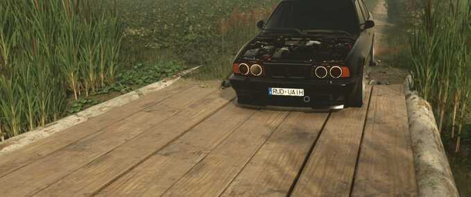 Cars BMW E34 (525i, 540i, M5) Farming Simulator mod