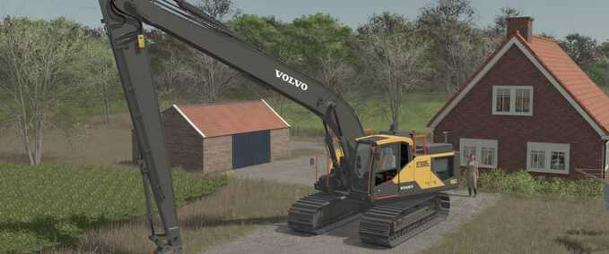 Volvo EC300LR Long Reach Excavator Mod Image