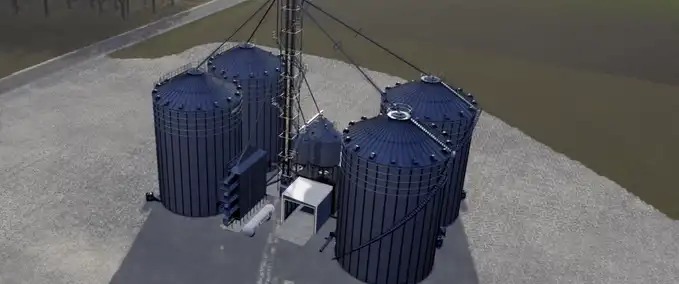 Factories AGI 4 Bin Site Corn Dryer Farming Simulator mod