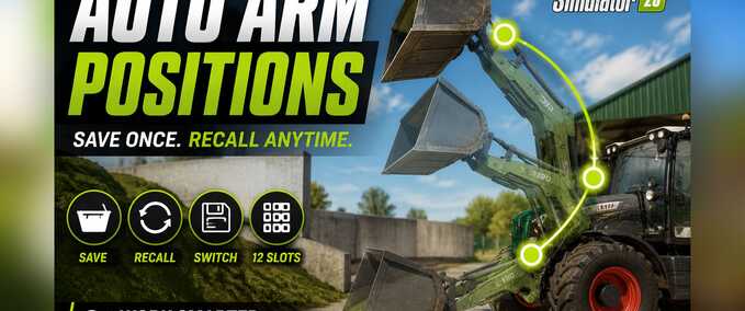 Scripts Auto Arm Positions Farming Simulator mod