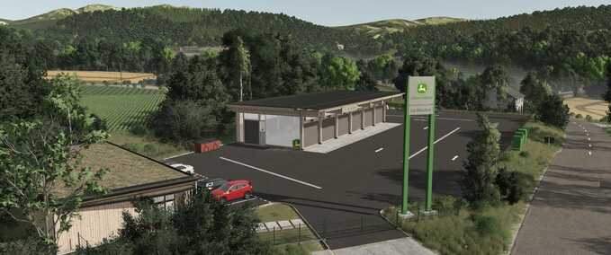 Gebäude mit Funktion John Deere Werkstatt Landwirtschafts Simulator mod