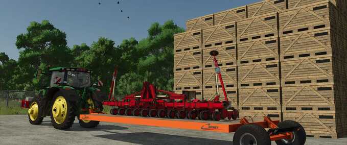 Trailers Flatbed Trailer Cochet Farming Simulator mod
