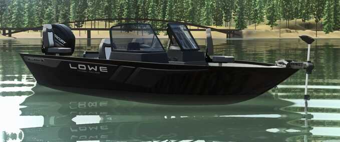 Other Vehicles Lowe FM-1775 Boat and Trailer Farming Simulator mod