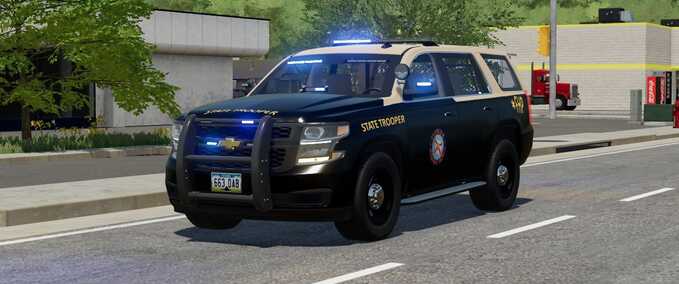 Fire department Florida Highway Patrol Chevy Tahoe 2015 PPV Farming Simulator mod