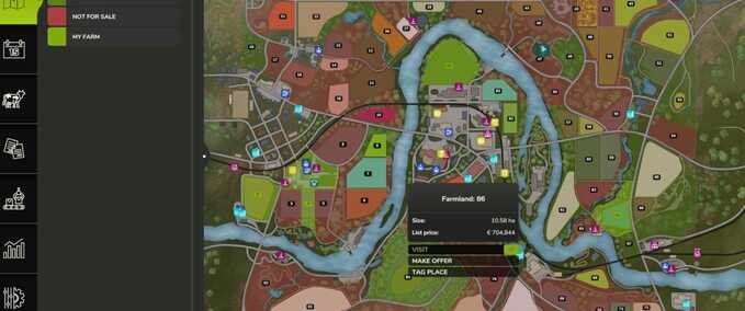 Gameplay Farmland Market Farming Simulator mod