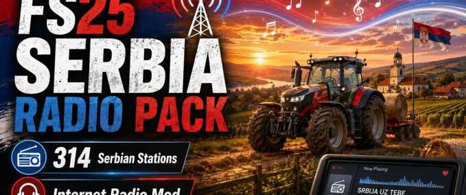 Addons Serbian Radio Stations Farming Simulator mod