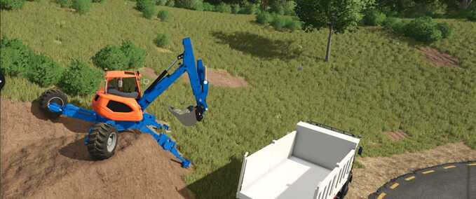 Exevators Menzi Muck Spider Excavator Farming Simulator mod