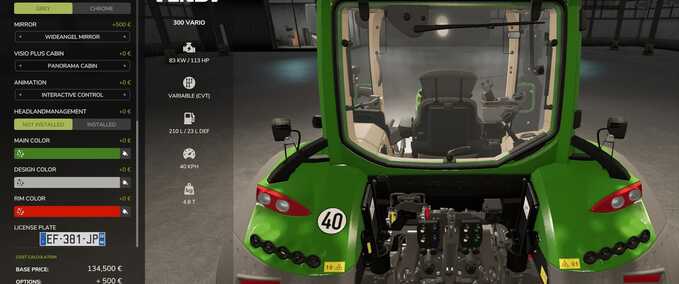 Scripts License Plate Randomizer Farming Simulator mod