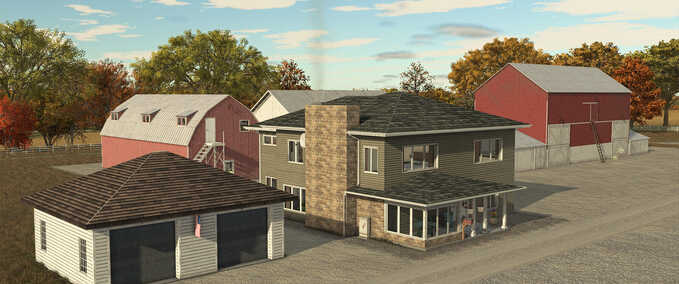 Sheds American Building Pack Part 2 Farming Simulator mod