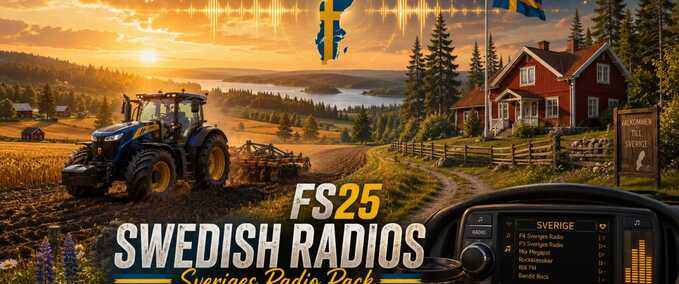 Gameplay Swedish Radio Stations Farming Simulator mod