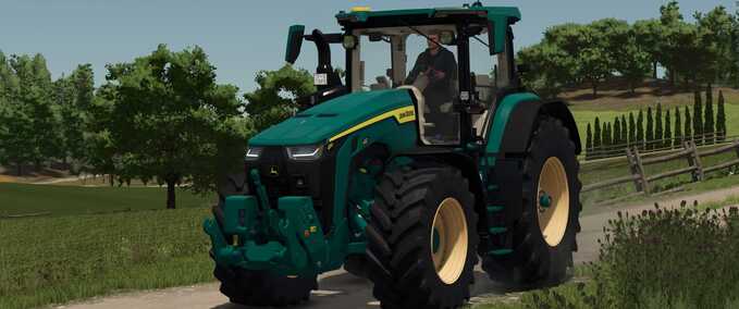 John Deere John Deere 8R Alex Blue Farming Simulator mod