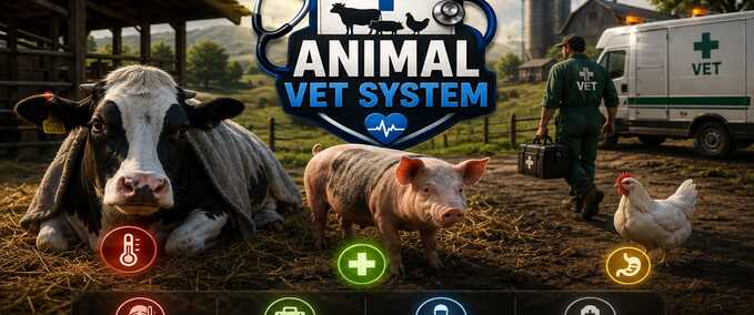 Gameplay Tierarzt-System Landwirtschafts Simulator mod