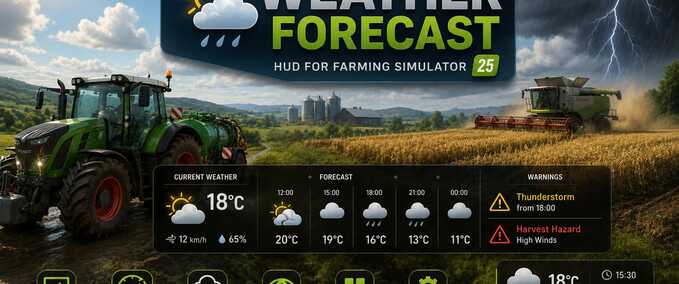 Wettervorhersage HUD Mod Image