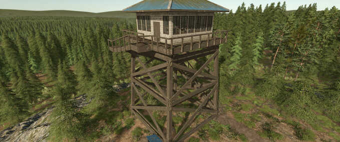 Sheds Lookout Tower Farming Simulator mod