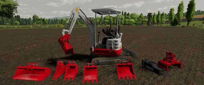 Exevators Takeuchi TB217R Excavator Farming Simulator mod