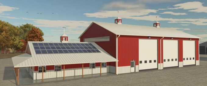 Buildings with Functions American Midwest Shed House Farming Simulator mod
