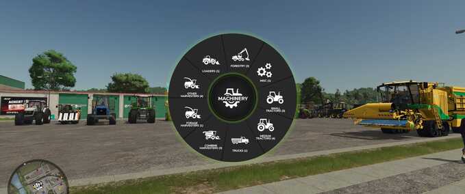 Scripts Machinery Pie Menu Farming Simulator mod