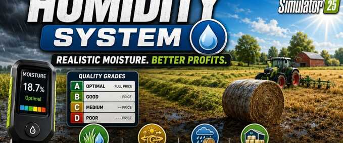 Gameplay Feuchtigkeitssystem Landwirtschafts Simulator mod